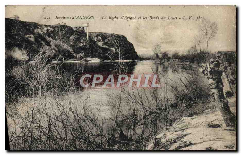 CPA Environs d'Angers La Roche d'Erigne et les Bords du Louct