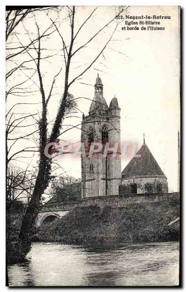Négent-le-Retrou - Église Saint-Hilaire et bords de l'Huisne
