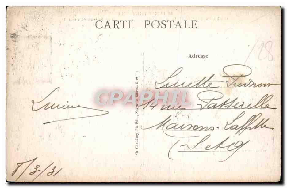 Nogent le Retrou (E.-et-L.) — Le Château de St-Jean côté Ouest — éditeur Chaudroy, n° 064 bis — Reverso