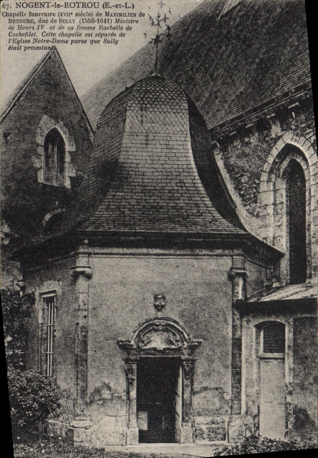 Chapelle funéraire de Maximilien de Béthune, duc de Sully — Nogent-le-Rotrou (E.-et-L.) — éditeur inconnu, n° 67