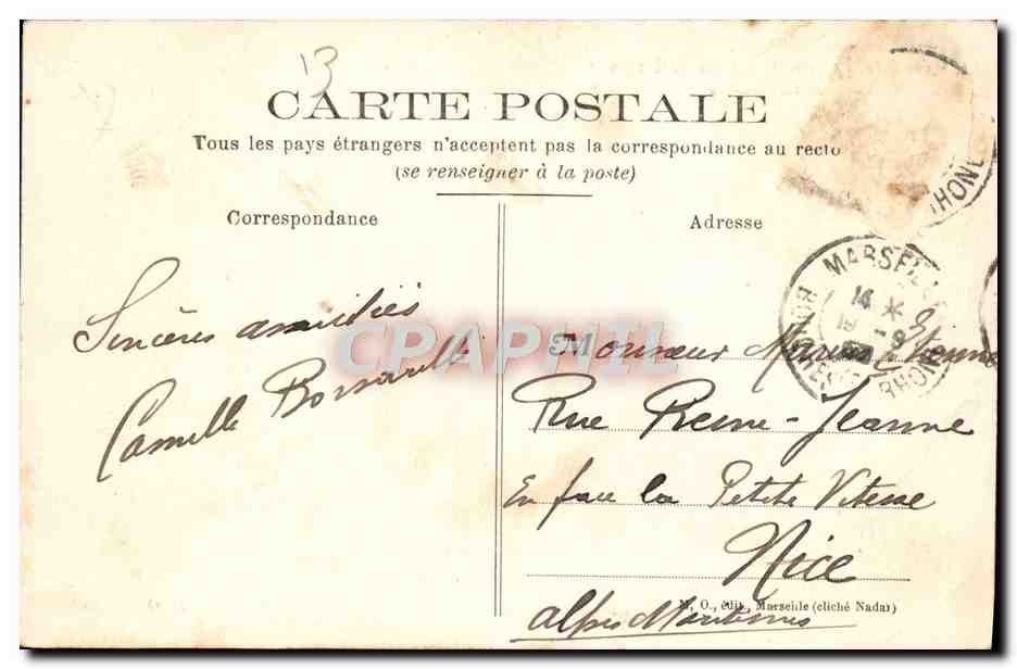 Marseille - Exposition Coloniale 1906 - Palais de l'Indo-Chine — Reverso