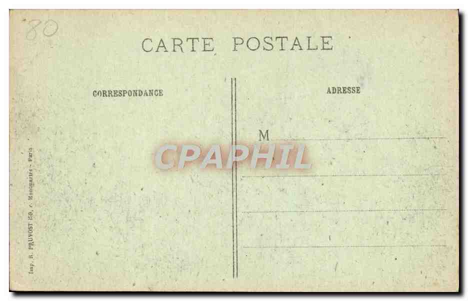 CPA Peronne Apres la Retraite allemande Les ruines de l'hotel de ville Militaria — Back