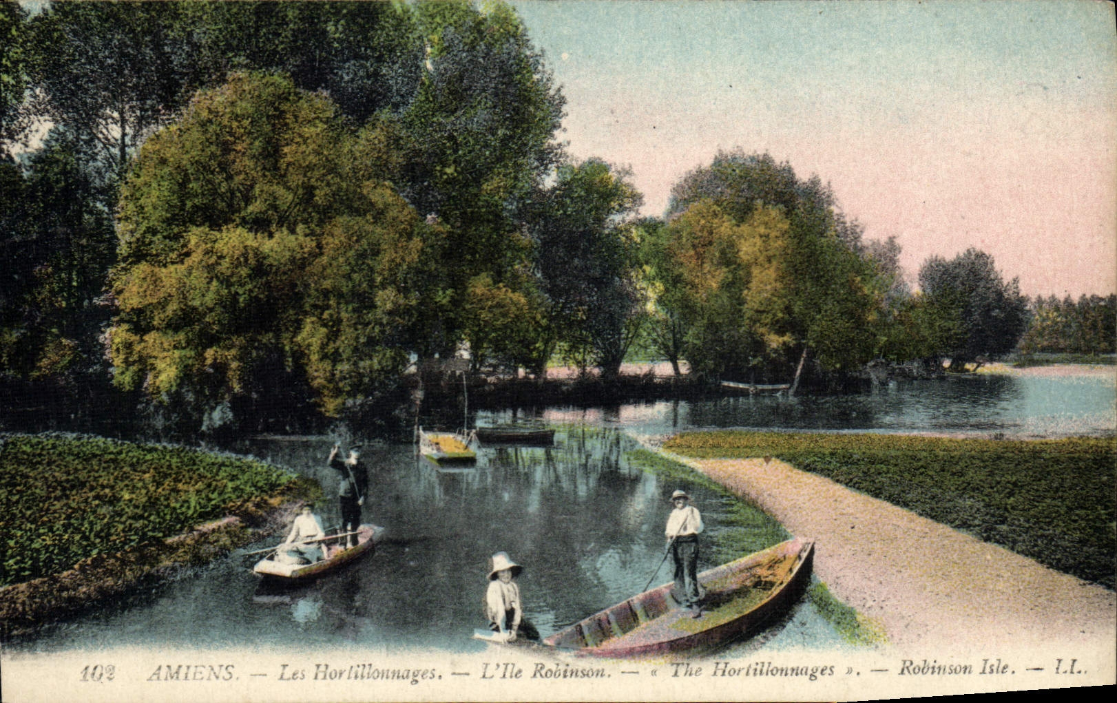 CPA Amiens Les Hortillonnages L'ile Robinson