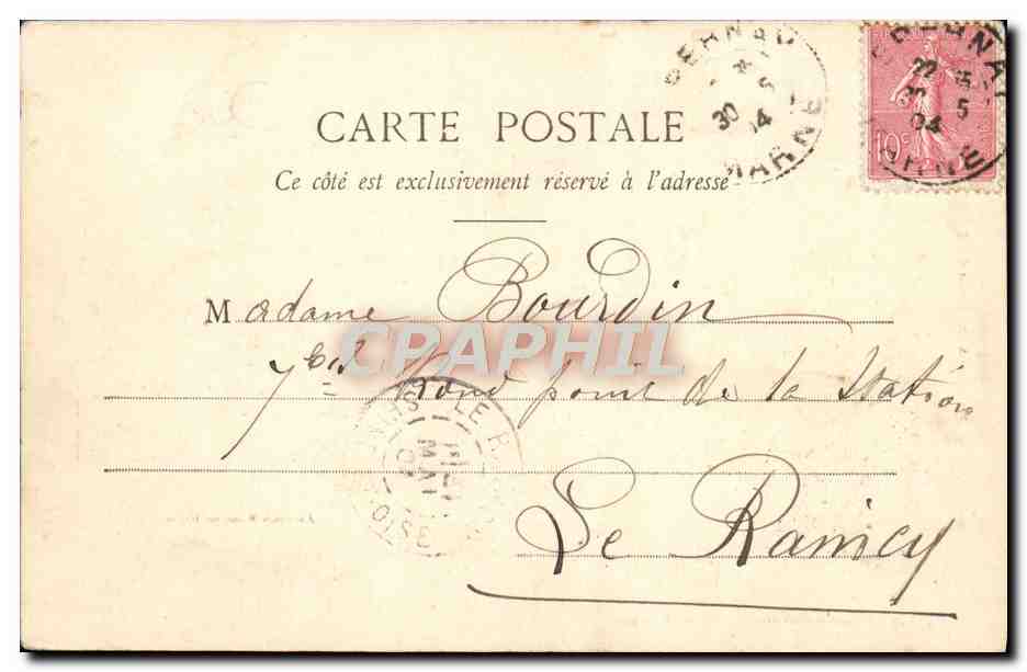 Nuestros Bebés al Teléfono — Fototipo A. Bergeret et Cie, n° 104 — Reverso