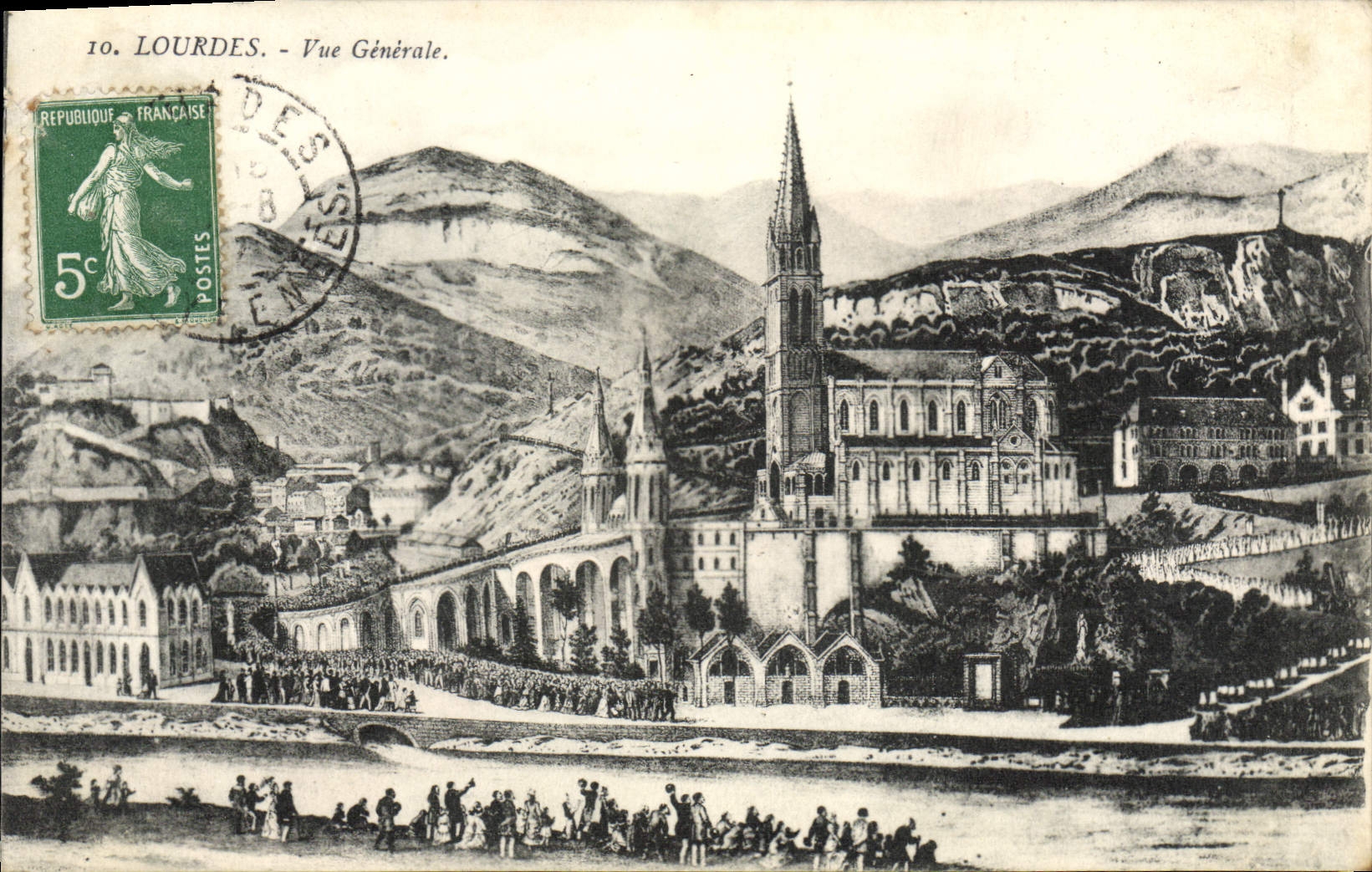 CPA Lourdes Vue Generale