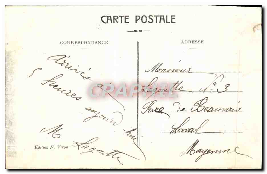 CPA Lourdes Vue Generale — Verso