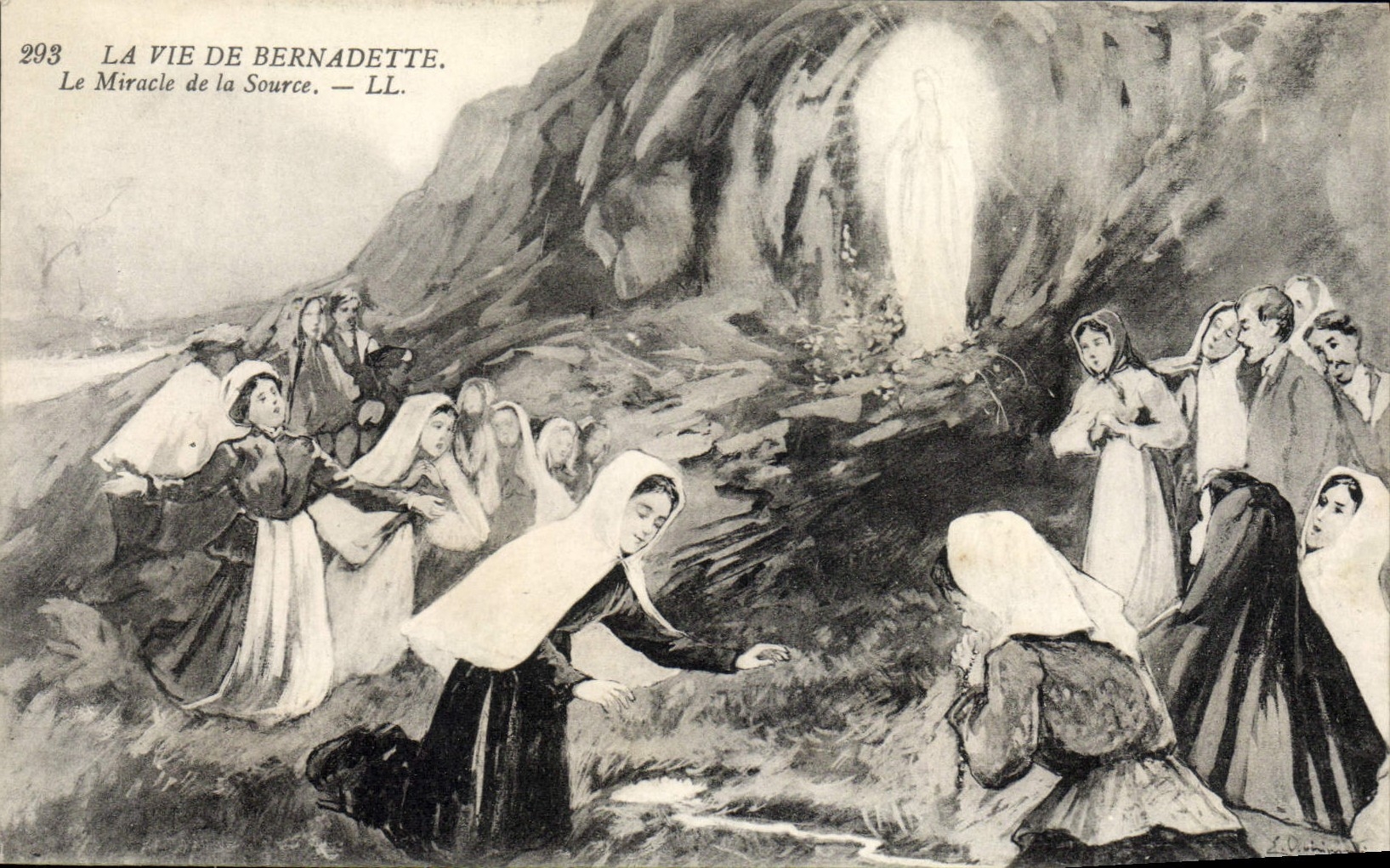 CPA La Vie De Bernadette Le miracle de la source 