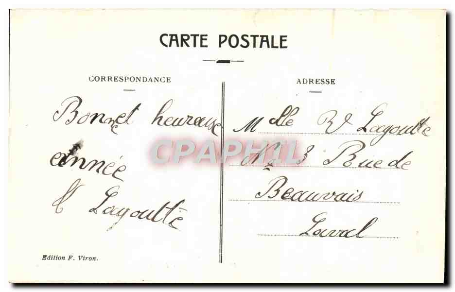 CPA Lourdes Premiere Station Pelerins Faisant le Chemin de la Croix — Verso