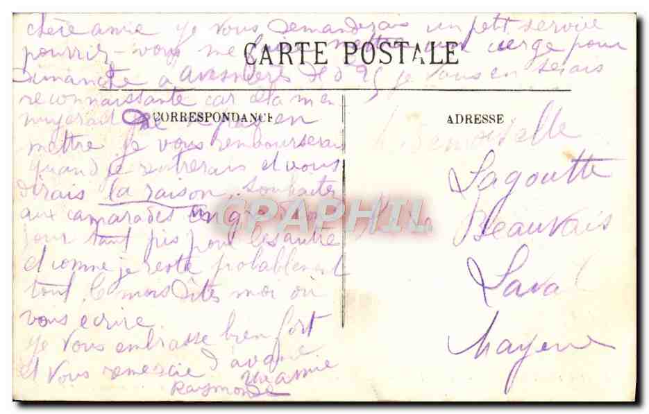 Vitré (Il-et-V.).-Le Château des Rochers.-Ancienne Résidence de Mme de Sévigné. - J. Sorel, Éditeur, Rennes — Rückseite