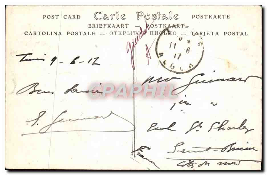 CPA Carthage Vue generale vers Sidi Bou Said — Verso