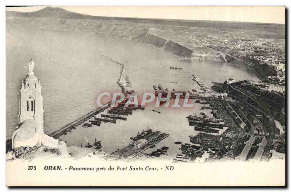 Oran - Panorama pris du Fort Santa Cruz - ND