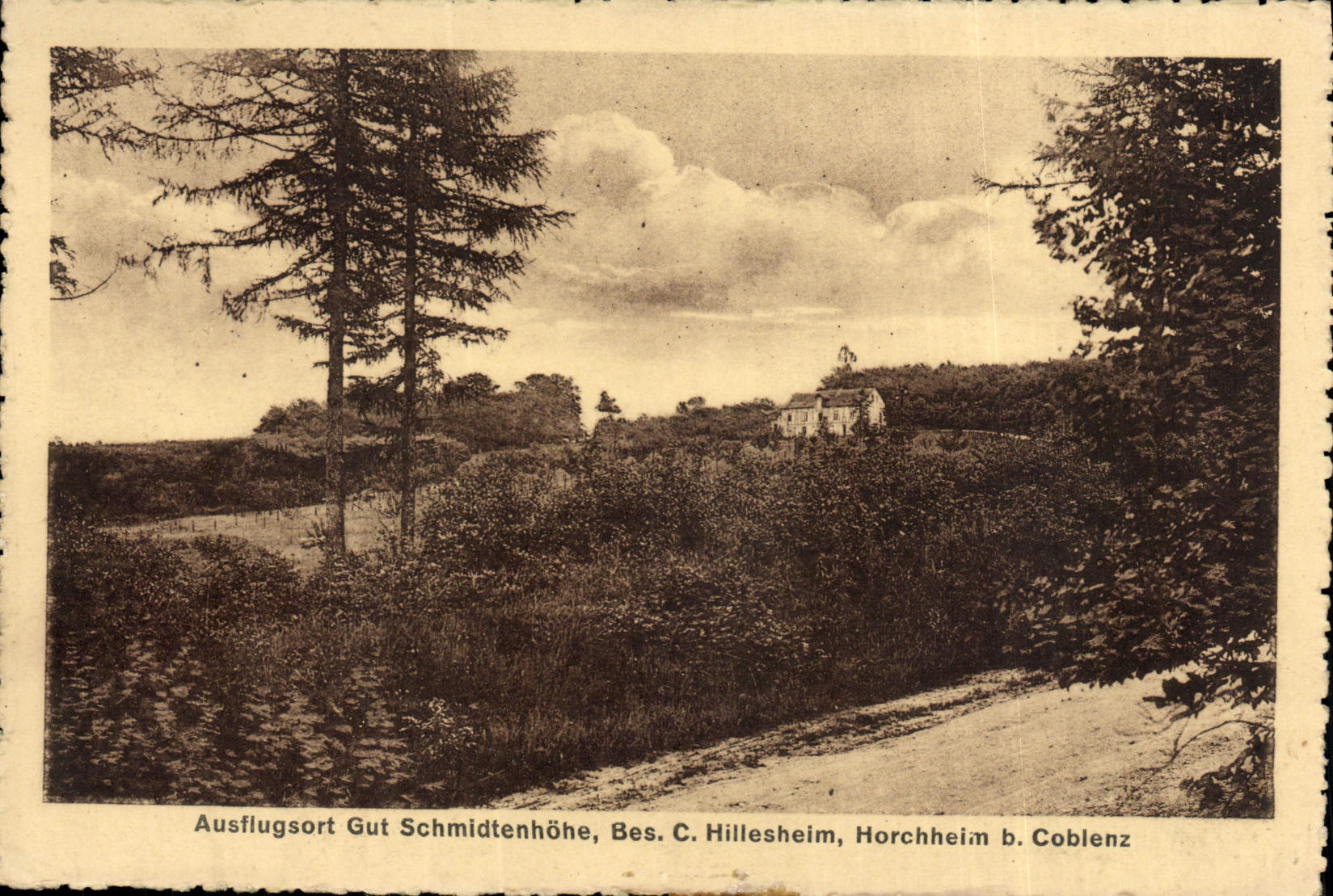 CPA Ausflugsort Gut Schmidtenhohe Horchheim b Coblenz 