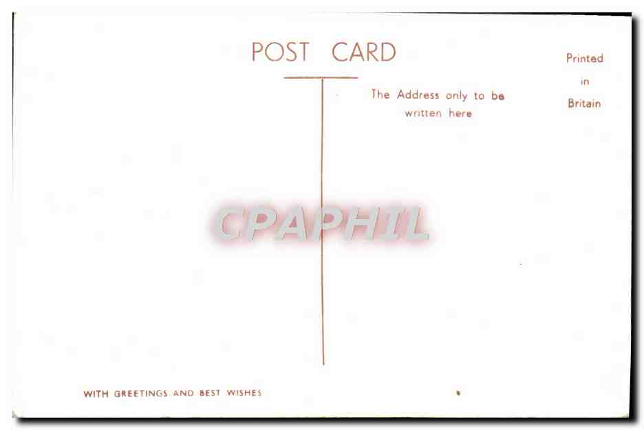 CPA The Main Hall Amgueddfa Genedlaethol Cymru  — Rückseite