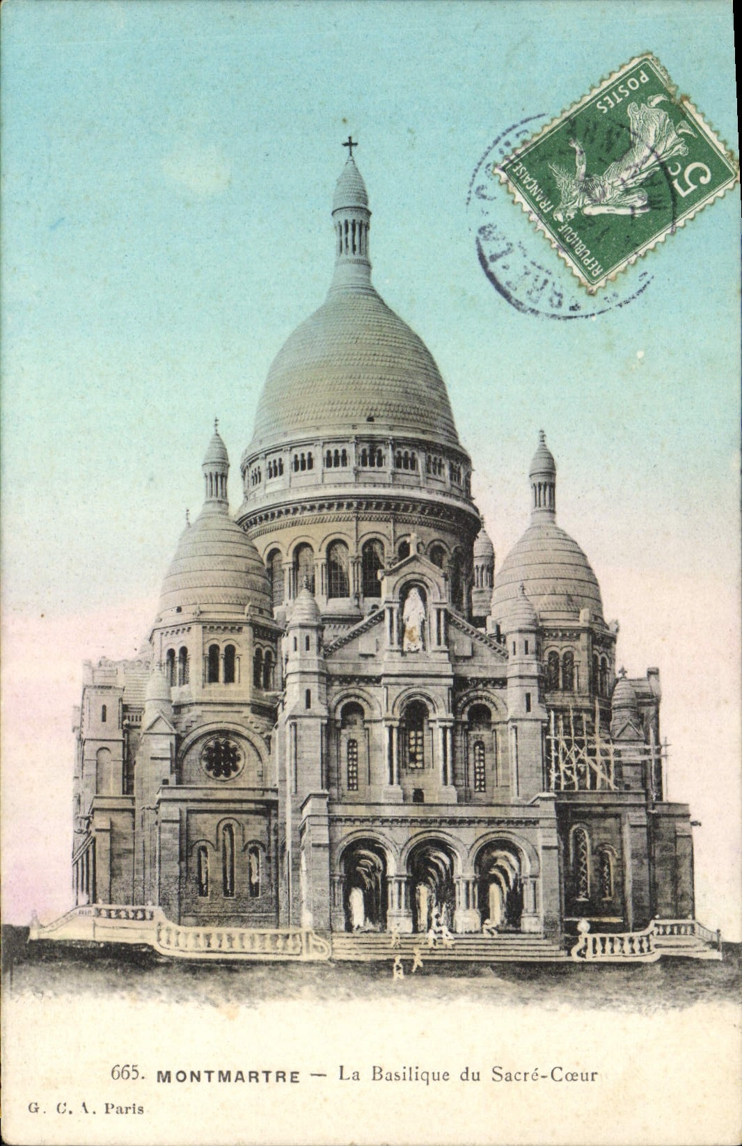 CPA Montmartre La Basilique du Sacre Coeur