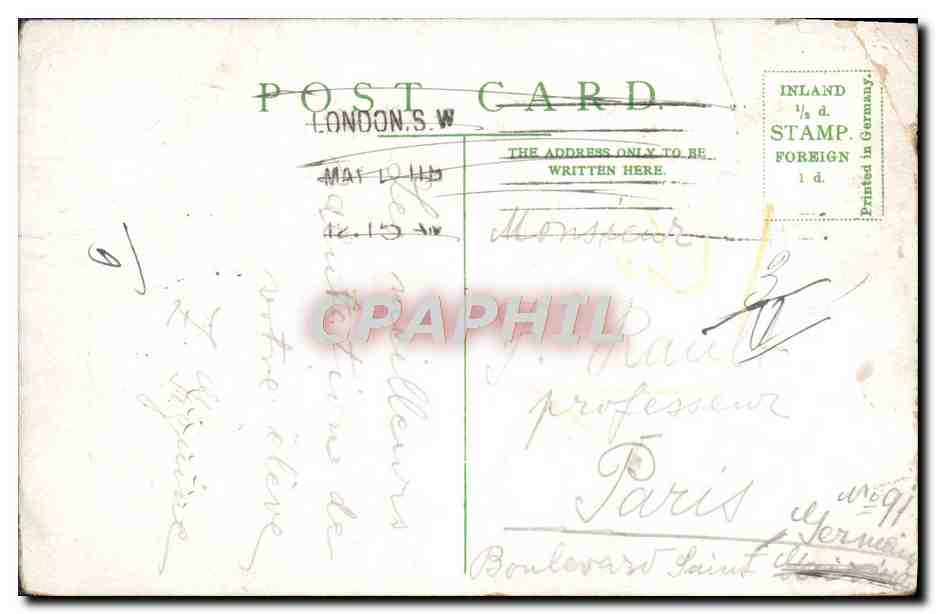 CPA London Gmithfield Market — Verso