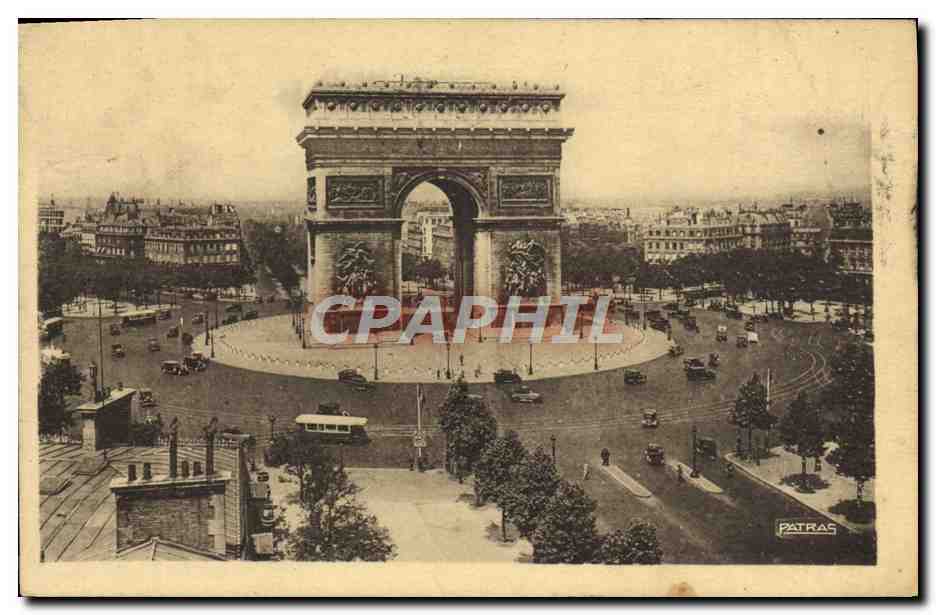 CPA Paris Arc de Triomphe 