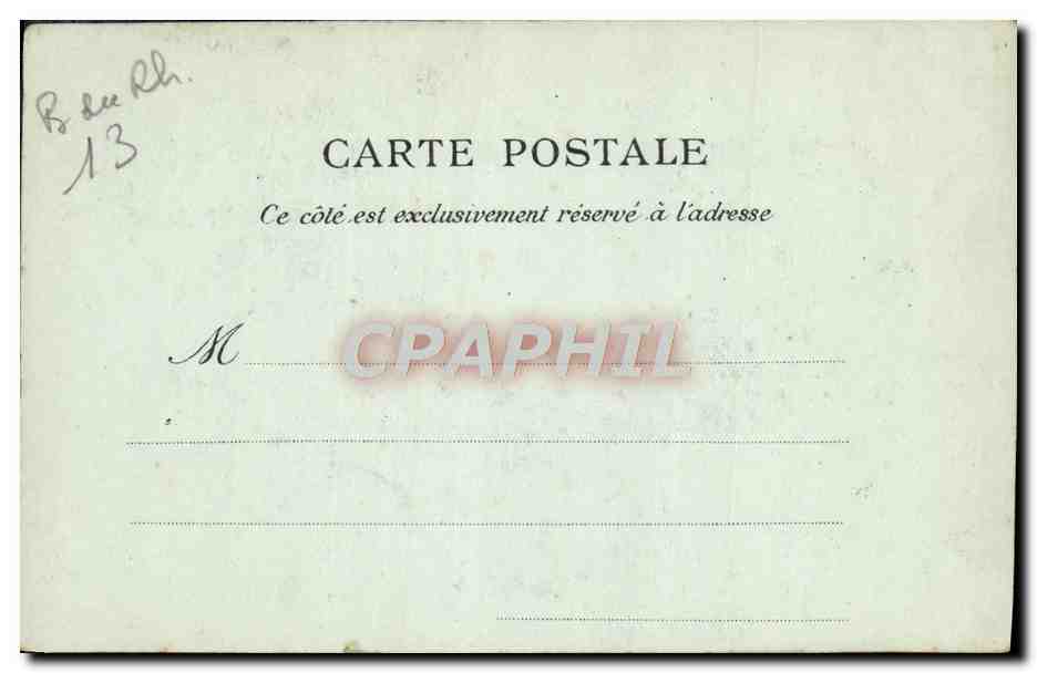 CPA Marseille Notre Dame De La Garde — Rückseite