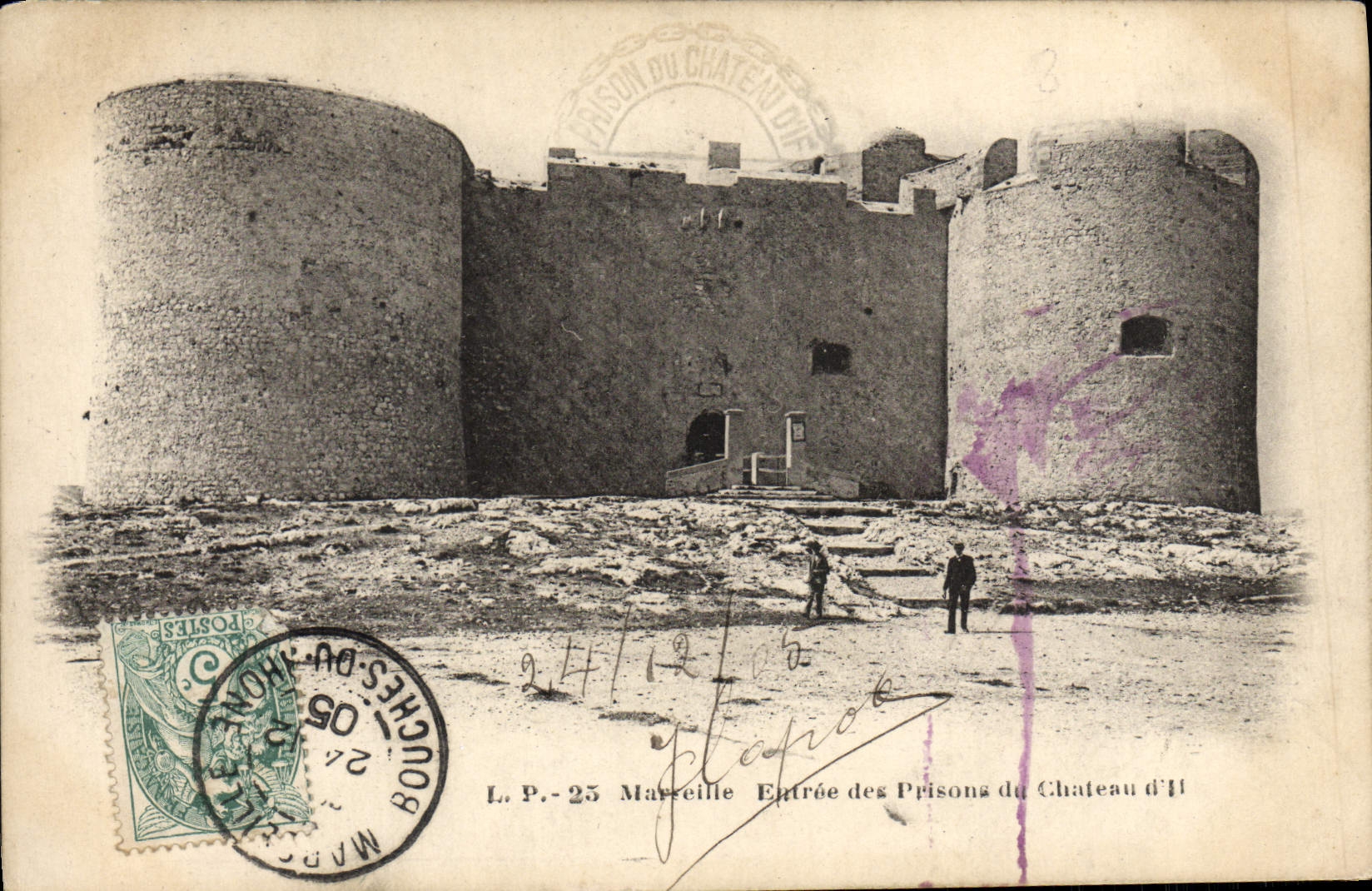 CPA Marseille Emtree Des Prisons Du Chateau d'If