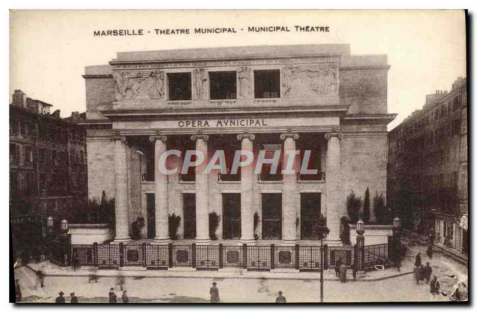 CPA Marseille Theatre Municipal Opera 