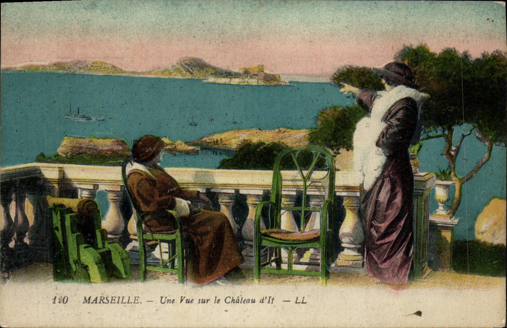CPA Marseille Une Vue Sur Le Chateau d'If