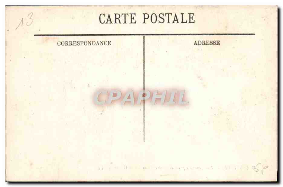 CPA Marseille Vue Generale Prise De Notre Dame De la Garde — Rückseite