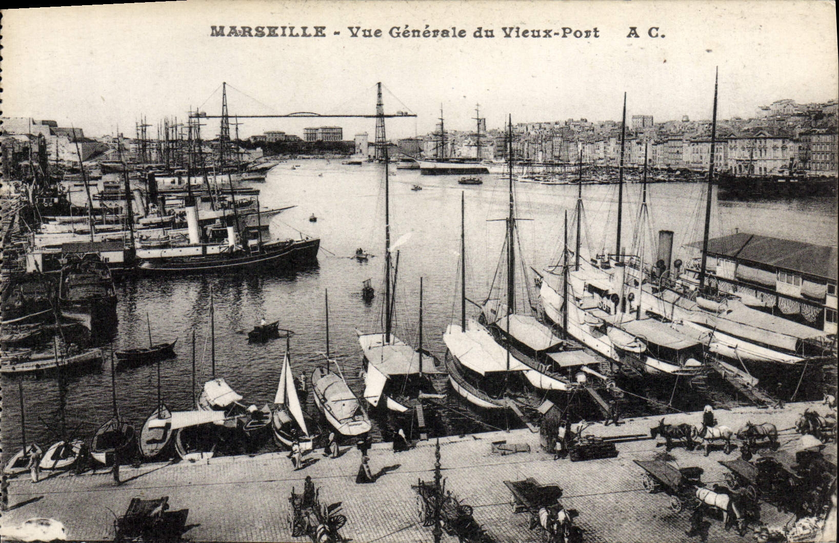 MARSEILLE - Vue Générale du Vieux-Port — A.C.