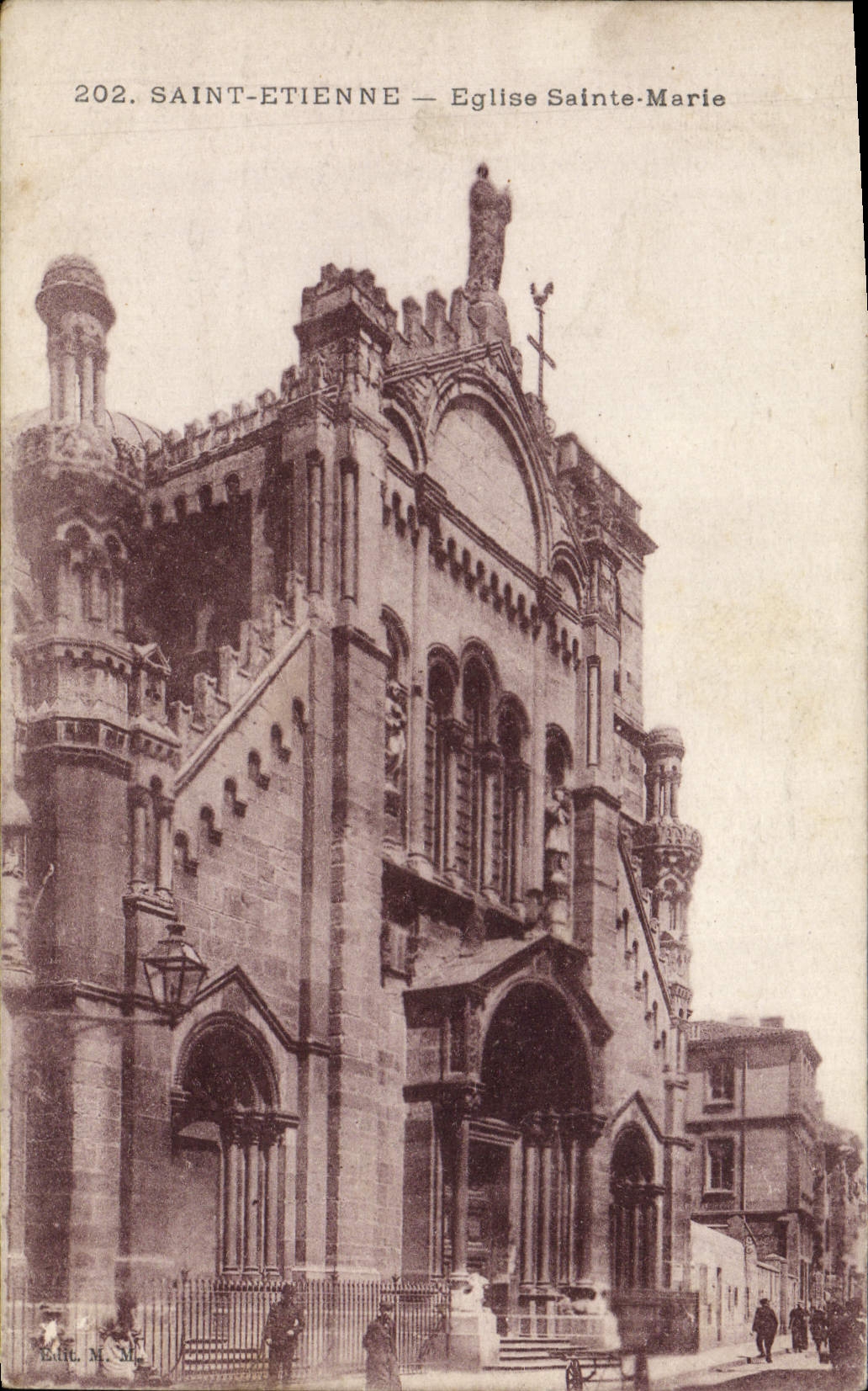 CPA Saint Entienne Eglise Sainte Marie