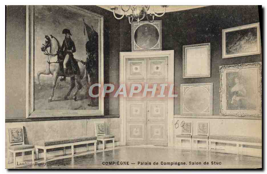 CPA Compiegne Palais Salon de Stuc Napoleon 1er