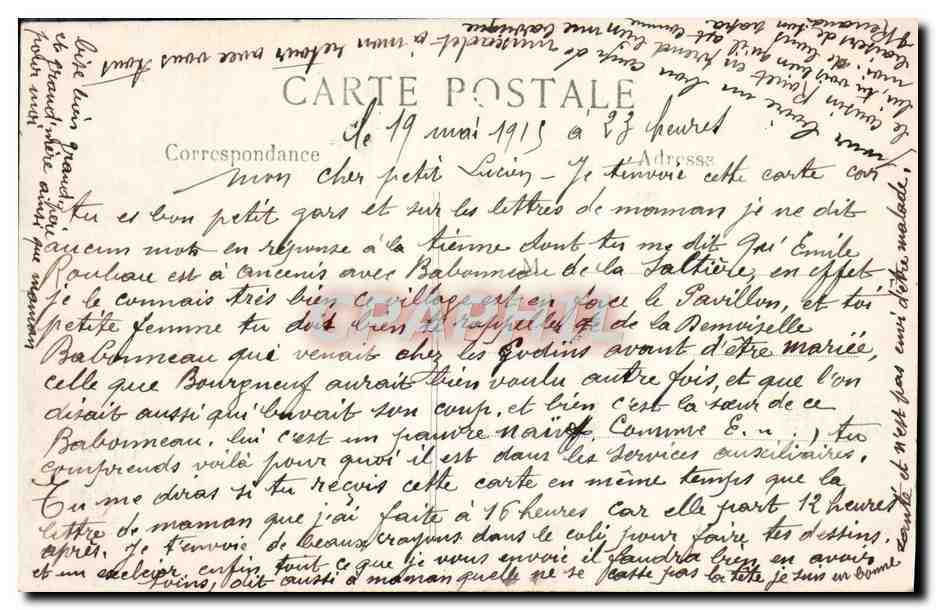 CPA Arras La Rue Des Grands Vieziers Militaria — Rückseite