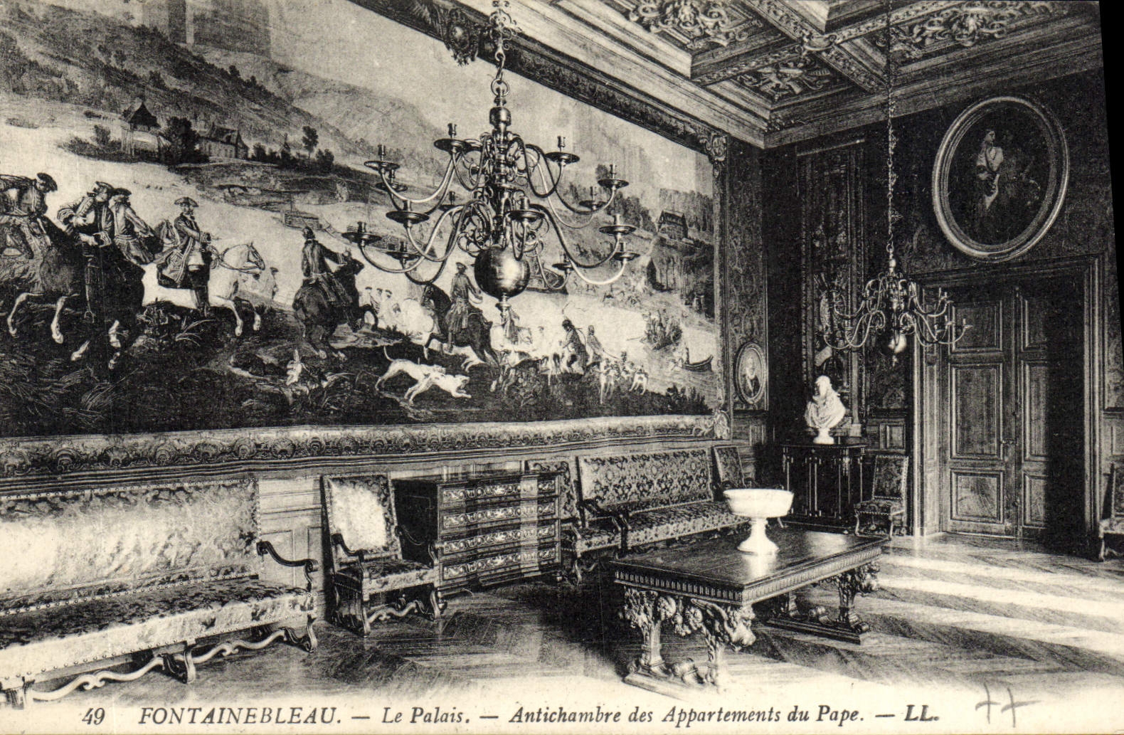 Fontainebleau — Le Palais — Antichambre des Appartements du Pape — LL. — n°49