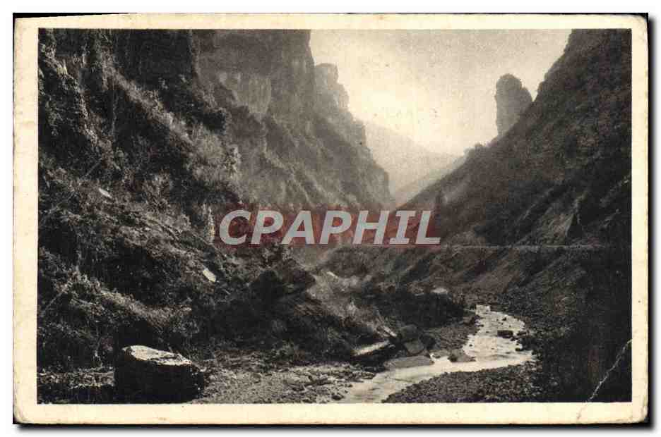 CPA Les Gorges Du Cians Route De Beuil