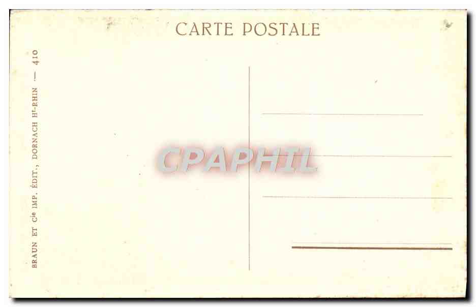 CPA Thann Cathedrale La Chaire Et La Tribune — Rückseite