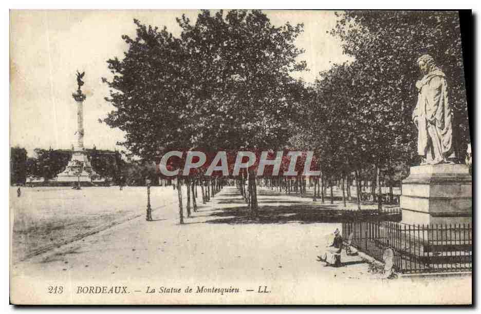 Bordeaux — La Statue de Montesquieu — LL. n°243