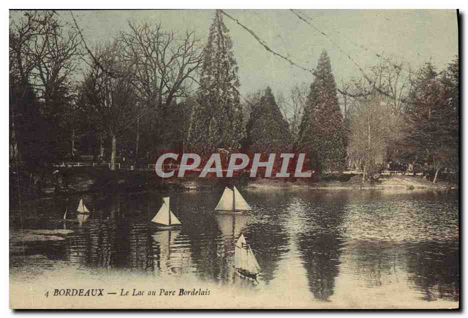 CPA Bordeaux Le Lac Au Parc Bordelais