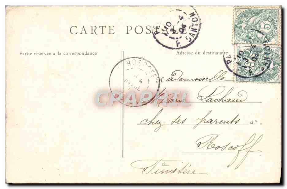 CPA Gentilles Clochettes Femme Agneau  — Rückseite
