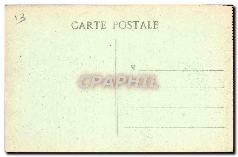 CPA Marseille Monument Des Mobiles Et Les Allees — Verso
