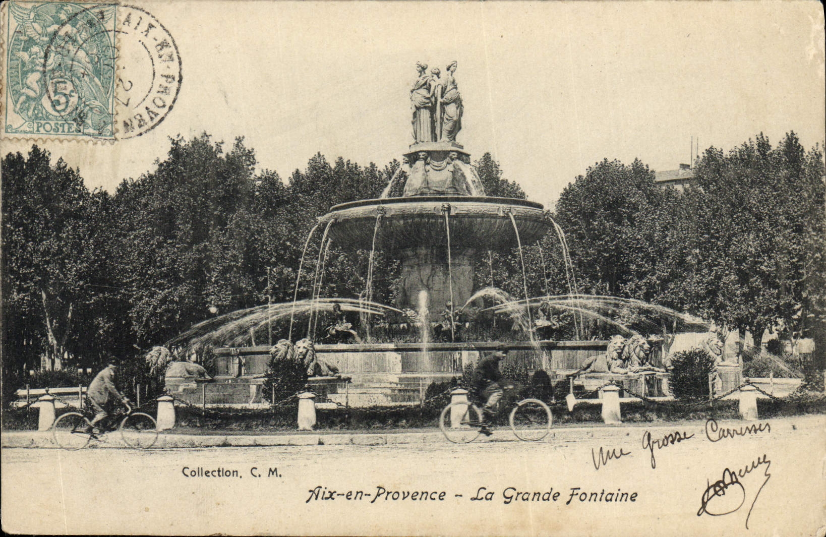 Aix-en-Provence — La Grande Fontaine — Collection C. M.