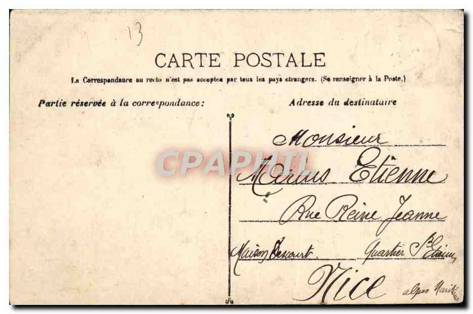 Aix-en-Provence — La Grande Fontaine — Collection C. M. — Verso