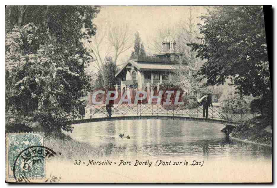 CPA Marseille Parc Borely Pont sur le lac