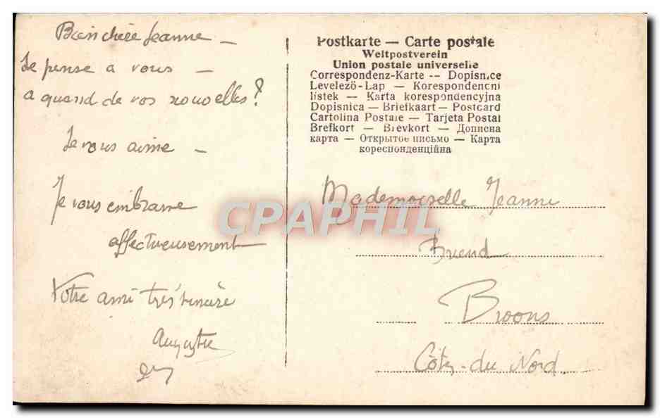Femme en robe verte et chapeau rose — éditeur anonyme, n° 116/4 — Reverso