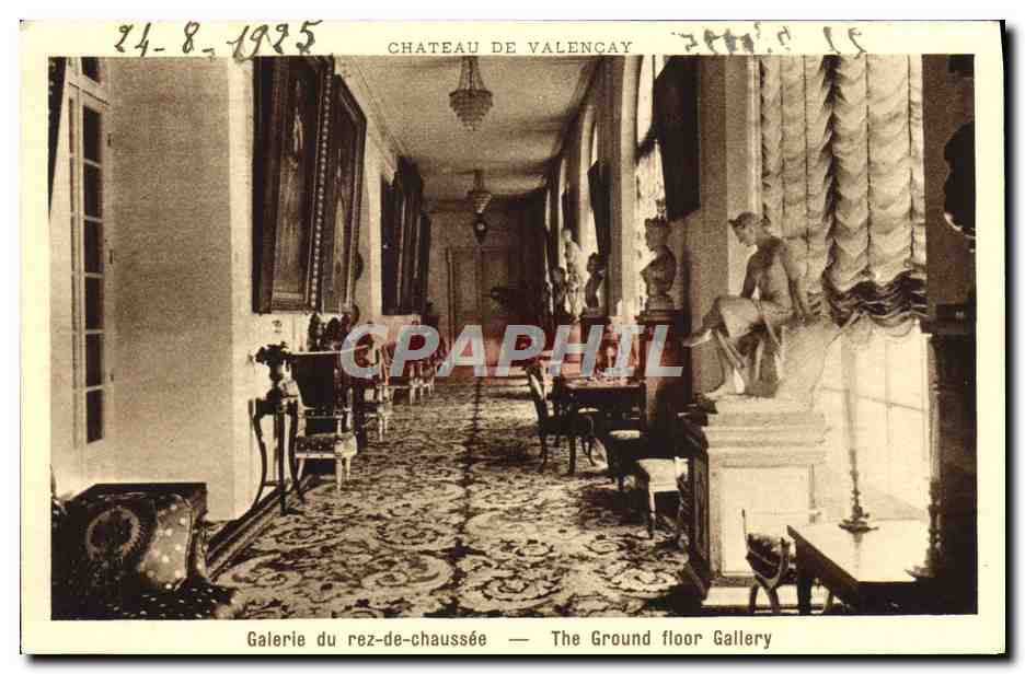 Château de Valençay — Galerie du rez-de-chaussée — Imp. Braut, Paris