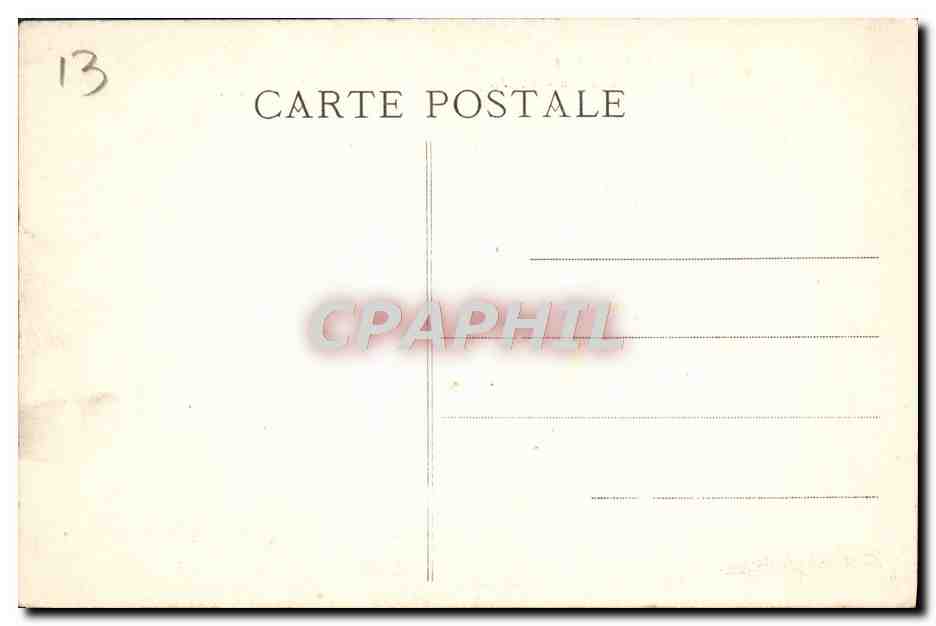 CPA Marseille Fontaine Estrangin — Rückseite