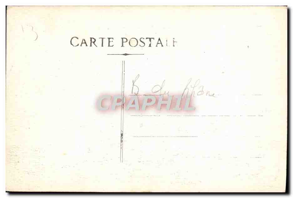CPA Marseille Le Rue Noailles Tramway — Rückseite