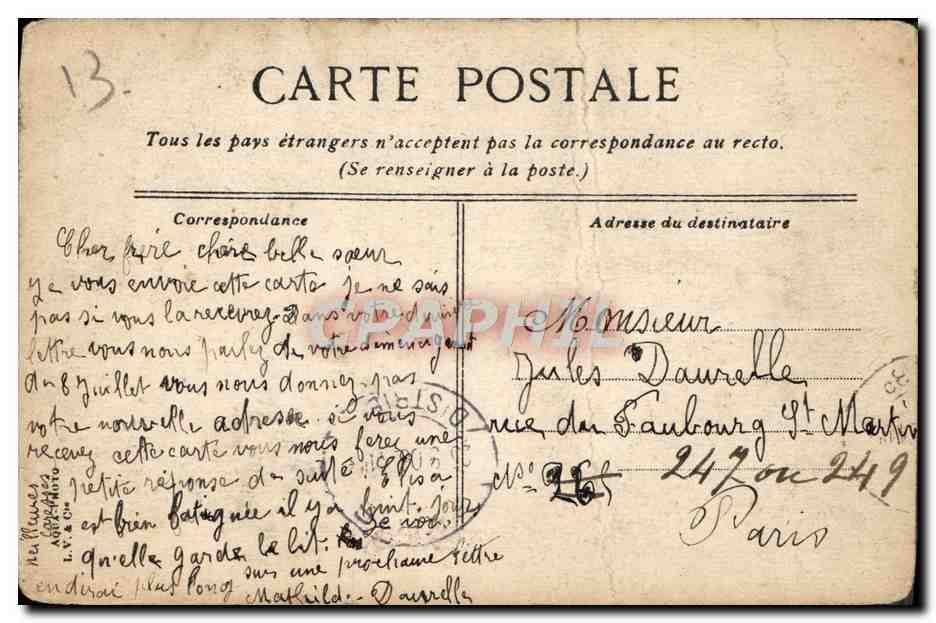 CPA Marseille Exposition coloniale 1906 Pavillon de l'Annam — Reverso