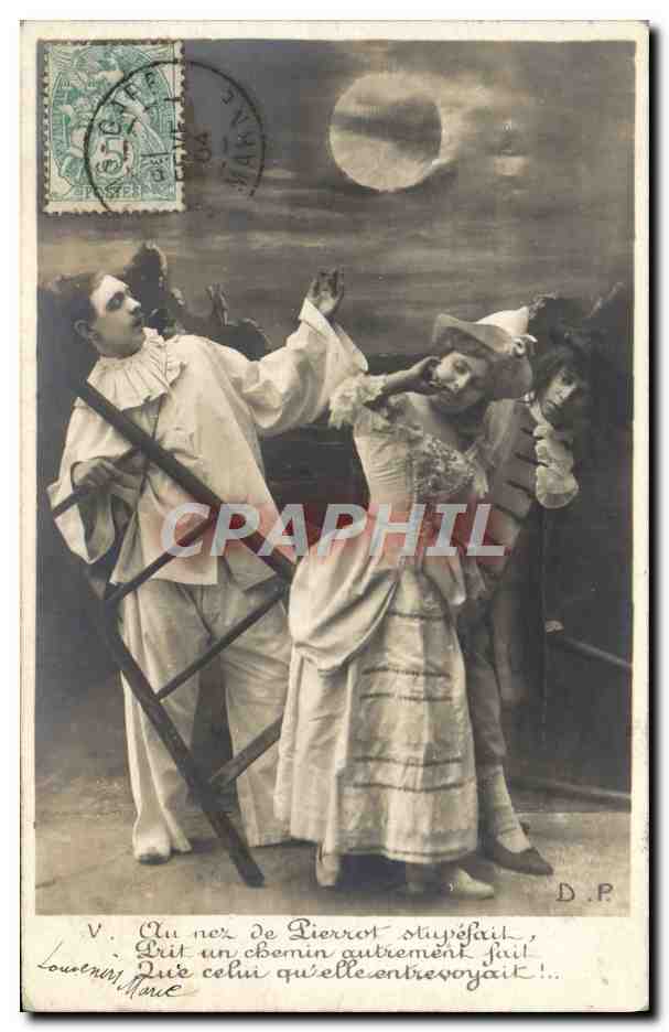 Pierrot und Columbine — Theater Szene — D.P. (D. P. / D. P. Paris)