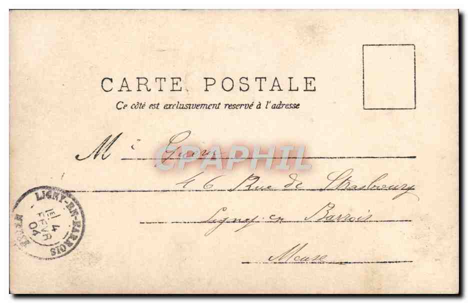 Pierrot und Columbine — Theater Szene — D.P. (D. P. / D. P. Paris) — Rückseite