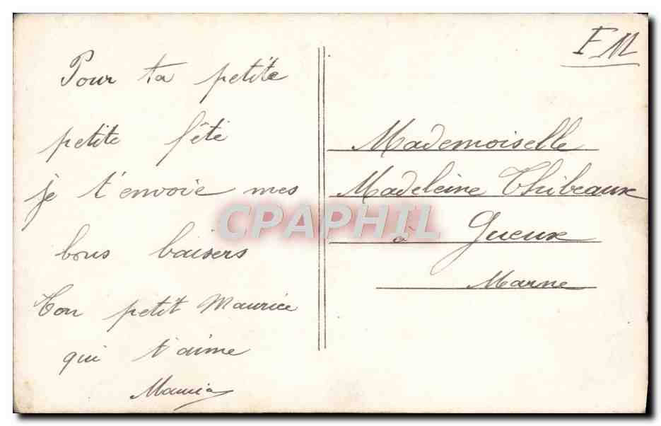 CPA Fantaisie Femme Bonne Fete — Rückseite