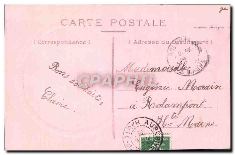 CPA Fantaisie Femme  — Rückseite
