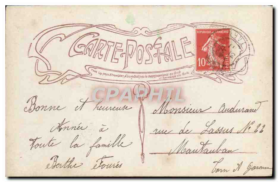 CPA Fantaisie Enfant — Rückseite