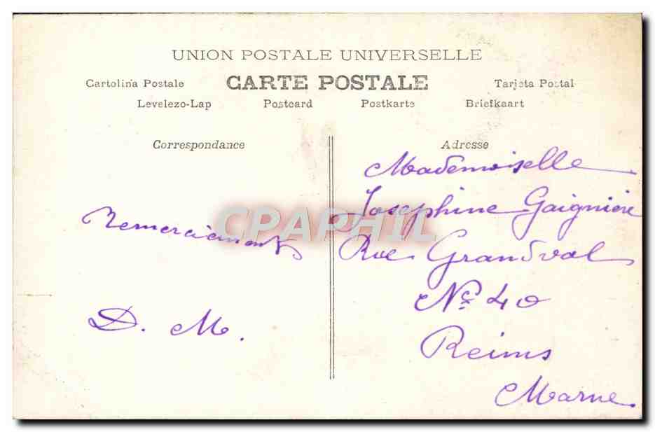 Femme cueillant des roses — 'Je les cueille pour vous' — A.N. Paris, n°867 — Reverso